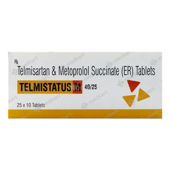 telmistatus m 40/25mg tablet 10's